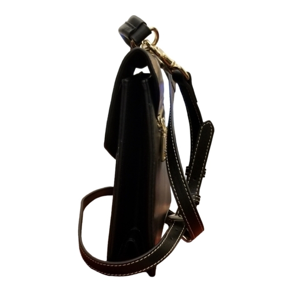 Badgley Mischka Black Leather Bag Sz Medium NWOT - Picture 6 of 10